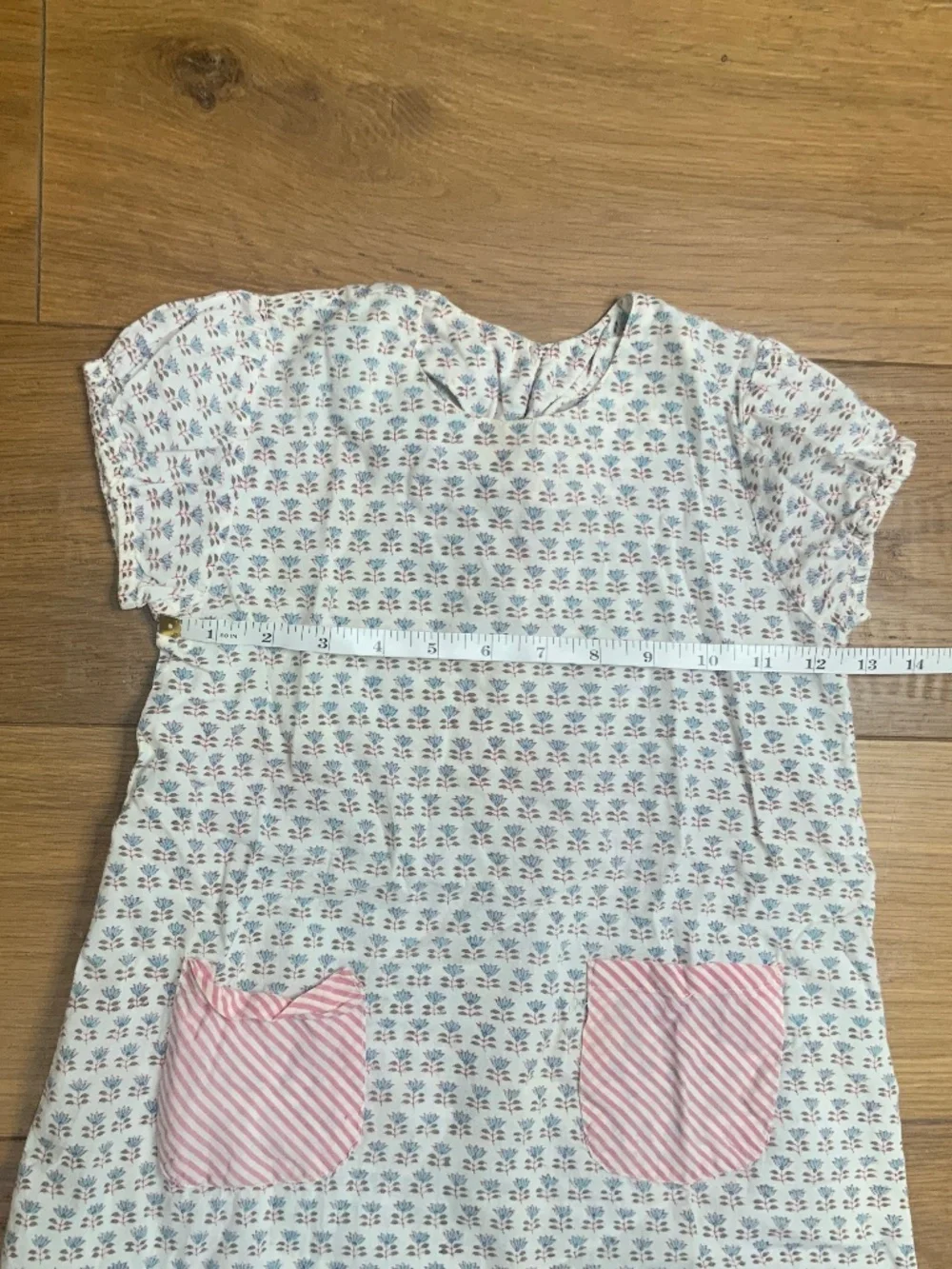 Muny Girls Flowered Cotton Dress Size 4